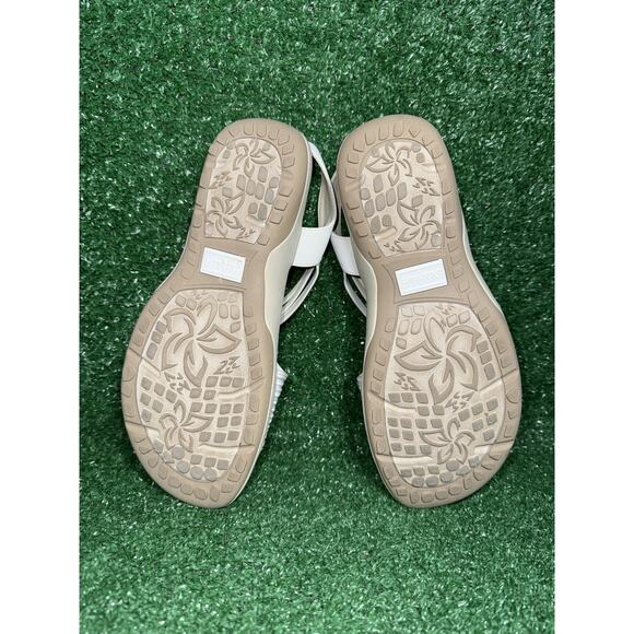 Skechers Womens Reggae Slim Stretch White Sunnyside Slingback Sandals Size 7 - Picture 8 of 9